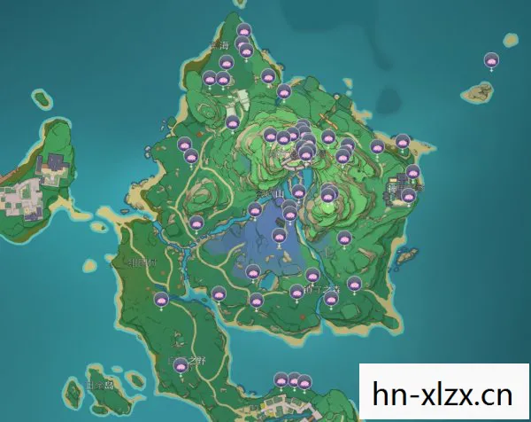 绯樱绣球采集路线图，绯樱绣球采集路线，解锁原神世界的秘密
