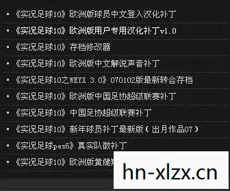 实况足球10中文解说版下载安装图片