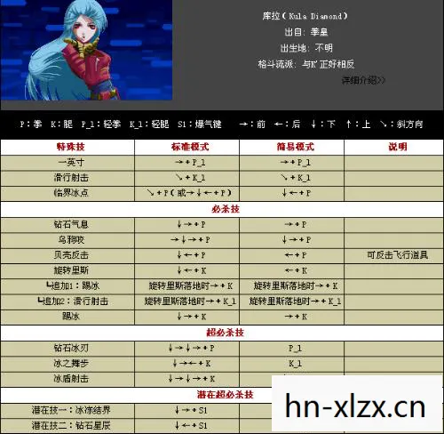 拳皇13键盘出招表简化图片