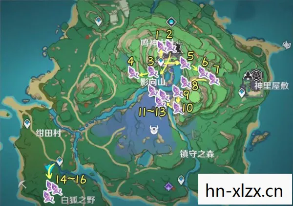 原神鸣草位置，鸣草位置全解析，探索原神中的神秘植物