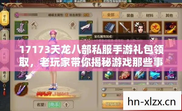老玩家带你揭秘游戏那些事儿天龙八部私服图片