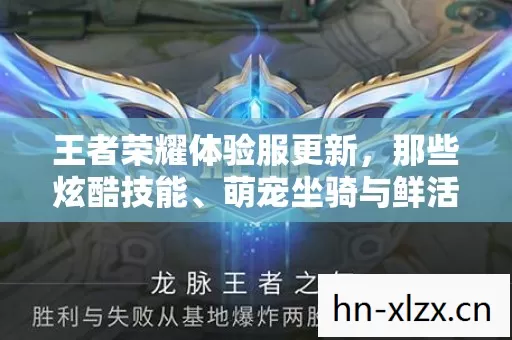 王者荣耀体验服更新,那些炫酷技能、萌宠坐骑与鲜活人格背后的故事 王者荣耀体验服更新,那些炫酷技能、萌宠坐骑与鲜活人格背后的故事