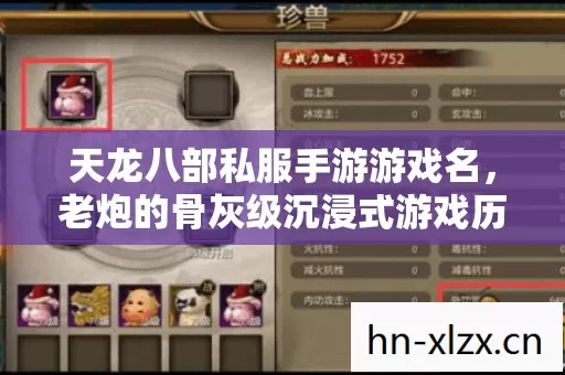 天龙八部私服手游游戏名,老炮的骨灰级沉浸式游戏历程与经验分享 天龙八部私服手游游戏名,老炮的骨灰级沉浸式游戏历程与经验分享