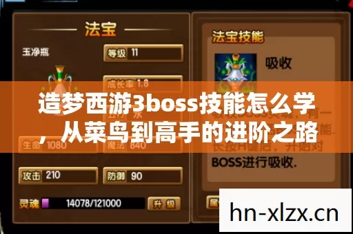 造梦西游3boss技能怎么学,从菜鸟到高手的进阶之路 造梦西游3boss技能怎么学,从菜鸟到高手的进阶之路