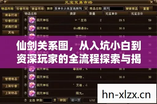 仙剑关系图,从入坑小白到资深玩家的全流程探索与揭秘 仙剑关系图,从入坑小白到资深玩家的全流程探索与揭秘