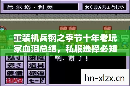 重装机兵钢之季节十年老玩家血泪总结,私服选择必知的那些事儿 重装机兵钢之季节十年老玩家血泪总结,私服选择必知的那些事儿