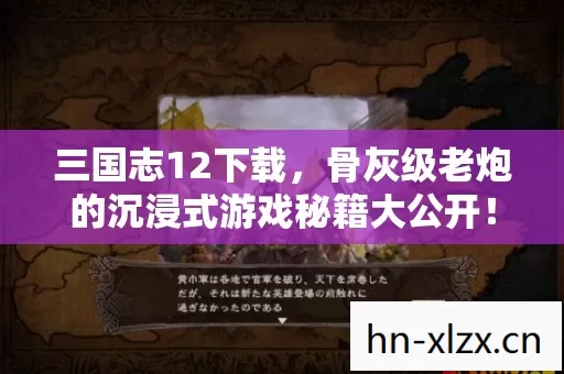 骨灰级老炮的沉浸式游戏秘籍大公开图片