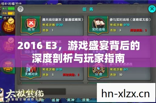 2016 E3,游戏盛宴背后的深度剖析与玩家指南 2016 E3,游戏盛宴背后的深度剖析与玩家指南