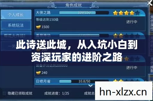从入坑小白到资深玩家的进阶之路图片