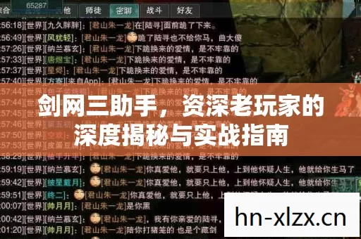 剑网三助手,资深老玩家的深度揭秘与实战指南 剑网三助手,资深老玩家的深度揭秘与实战指南