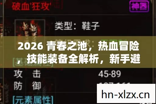 2026 青春之池,热血冒险,技能装备全解析,新手避坑指南 2026 青春之池,热血冒险,技能装备全解析,新手避坑指南
