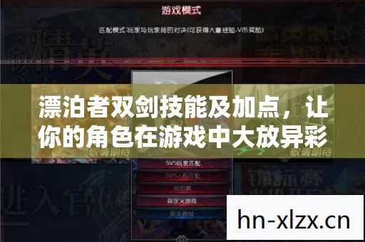 漂泊者双剑技能及加点，让你的角色在游戏中大放异彩