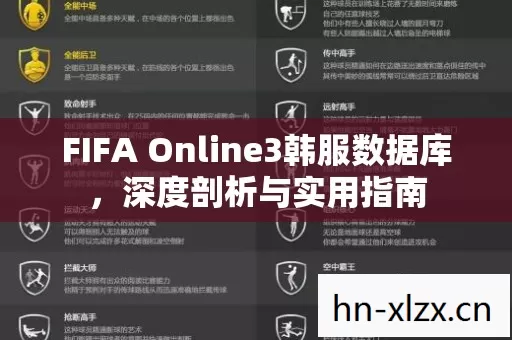 FIFA Online3韩服数据库图片