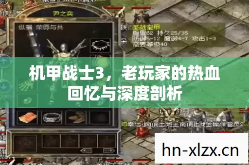 老玩家的热血回忆与深度剖析图片