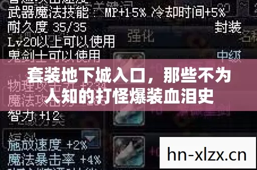 那些不为人知的打怪爆装血泪史图片