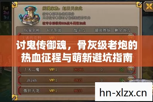 骨灰级老炮的热血征程与萌新避坑指南图片