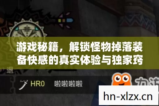 解锁怪物掉落装备快感的真实体验与独家窍门图片