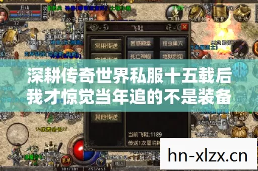 深耕传奇世界私服十五载后我才惊觉当年追的不是装备而是一场豪赌