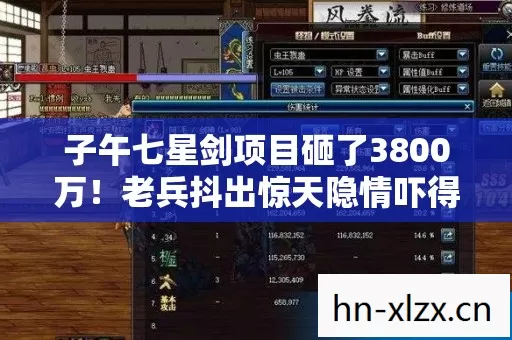 子午七星剑项目砸了3800万！老兵抖出惊天隐情吓得我腿软