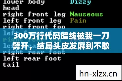 300万行代码暗线被我一刀劈开,结局头皮发麻到不敢细想 300万行代码暗线被我一刀劈开,结局头皮发麻到不敢细想