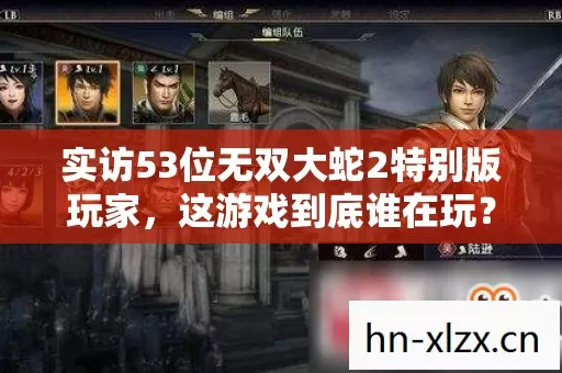 实访53位无双大蛇2特别版玩家,这游戏到底谁在玩?真相让人绷不住 实访53位无双大蛇2特别版玩家,这游戏到底谁在玩?真相让人绷不住