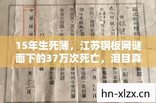 15年生死簿,江苏钢板网谜面下的37万次死亡,泪目真相终现 15年生死簿,江苏钢板网谜面下的37万次死亡,泪目真相终现