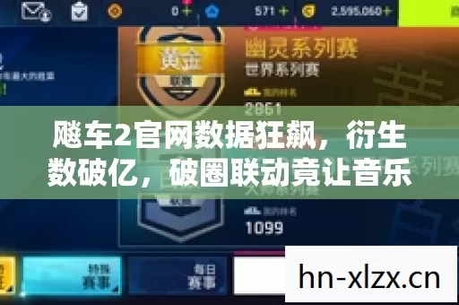 飚车2官网数据狂飙,衍生数破亿,破圈联动竟让音乐综艺与时尚圈意想不到! 飚车2官网数据狂飙,衍生数破亿,破圈联动竟让音乐综艺与时尚圈意想不到!