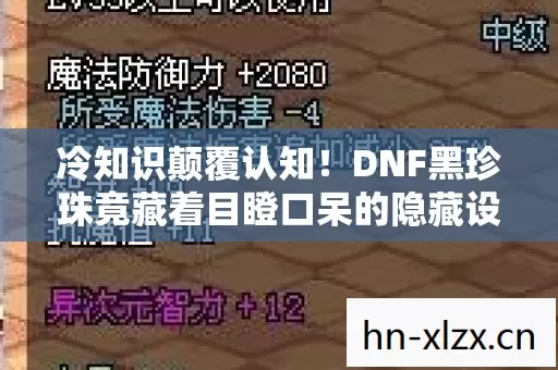 冷知识颠覆认知!DNF黑珍珠竟藏着目瞪口呆的隐藏设定 冷知识颠覆认知!DNF黑珍珠竟藏着目瞪口呆的隐藏设定