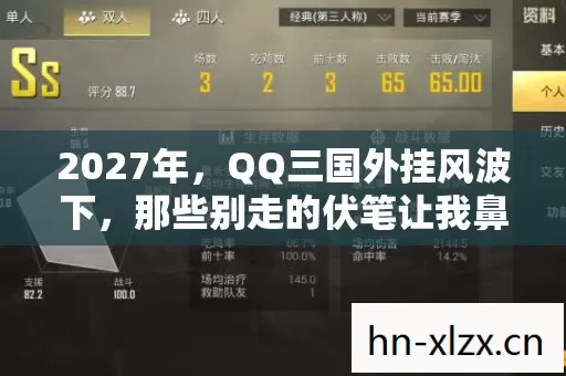 2027年,QQ三国外挂风波下,那些别走的伏笔让我鼻子一酸 2027年,QQ三国外挂风波下,那些别走的伏笔让我鼻子一酸