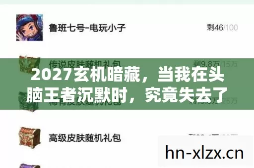 2027玄机暗藏,当我在头脑王者沉默时,究竟失去了什么? 2027玄机暗藏,当我在头脑王者沉默时,究竟失去了什么?