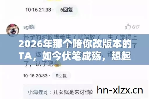 2026年那个陪你改版本的TA，如今伏笔成殇，想起时鼻子一酸