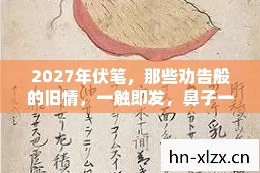 2027年伏笔，那些劝告般的旧情，一触即发，鼻子一酸