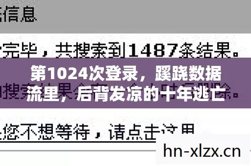 第1024次登录,蹊跷数据流里,后背发凉的十年逃亡实录 第1024次登录,蹊跷数据流里,后背发凉的十年逃亡实录