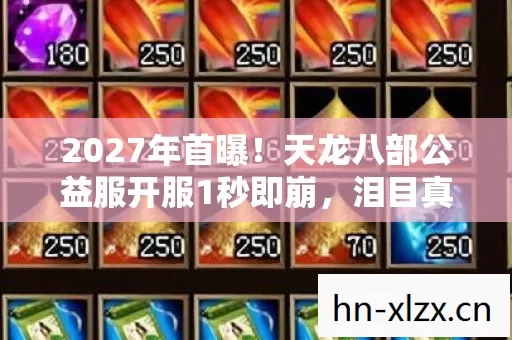 2027年首曝!天龙八部公益服开服1秒即崩,泪目真相待揭 2027年首曝!天龙八部公益服开服1秒即崩,泪目真相待揭