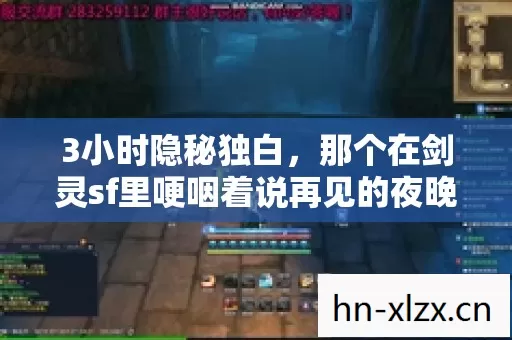 3小时隐秘独白,那个在剑灵sf里哽咽着说再见的夜晚 3小时隐秘独白,那个在剑灵sf里哽咽着说再见的夜晚