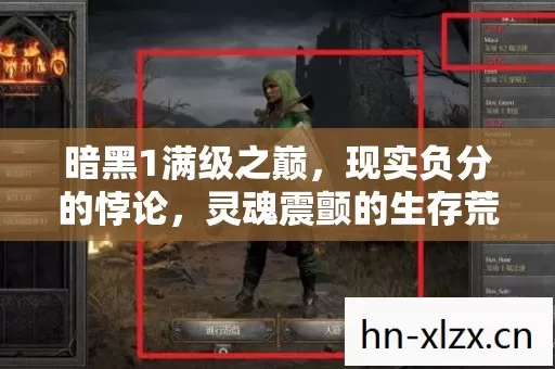 暗黑1满级之巅，现实负分的悖论，灵魂震颤的生存荒诞