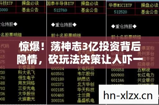惊爆！荡神志3亿投资背后隐情，砍玩法决策让人吓一跳！
