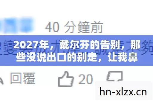2027年，戴尔芬的告别，那些没说出口的别走，让我鼻子一酸