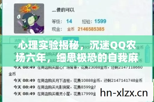 心理实验揭秘，沉迷QQ农场六年，细思极恐的自我麻醉之旅