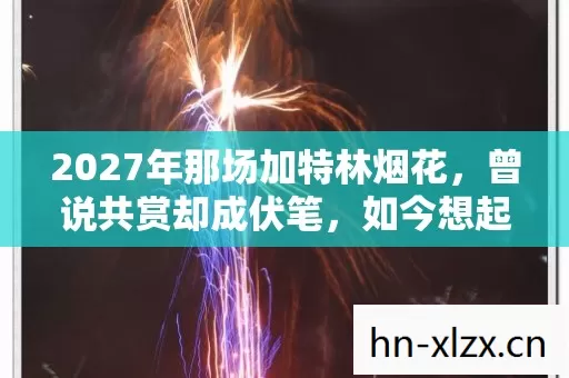 2027年那场加特林烟花，曾说共赏却成伏笔，如今想起鼻子一酸