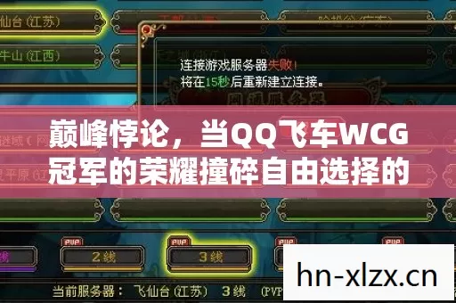 巅峰悖论,当QQ飞车WCG冠军的荣耀撞碎自由选择的幻墙 巅峰悖论,当QQ飞车WCG冠军的荣耀撞碎自由选择的幻墙