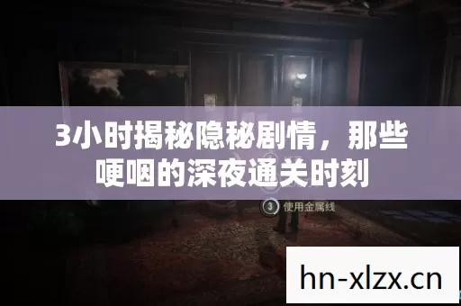 3小时揭秘隐秘剧情,那些哽咽的深夜通关时刻 3小时揭秘隐秘剧情,那些哽咽的深夜通关时刻