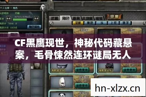 CF黑鹰现世，神秘代码藏悬案，毛骨悚然连环谜局无人敢报案！