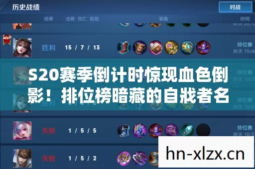 S20赛季倒计时惊现血色倒影！排位榜暗藏的自戕者名单竟指向全体玩家？