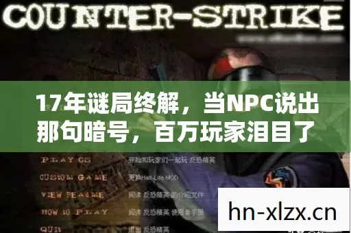 17年谜局终解，当NPC说出那句暗号，百万玩家泪目了