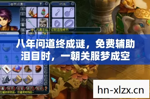 八年问道终成谜,免费辅助泪目时,一朝关服梦成空 八年问道终成谜,免费辅助泪目时,一朝关服梦成空