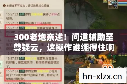 300老炮亲述！问道辅助至尊疑云，这操作谁绷得住啊？