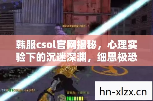 韩服csol官网揭秘，心理实验下的沉迷深渊，细思极恐的自我异化