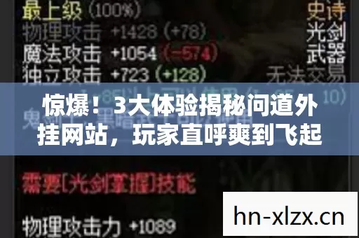 惊爆！3大体验揭秘问道外挂网站，玩家直呼爽到飞起？