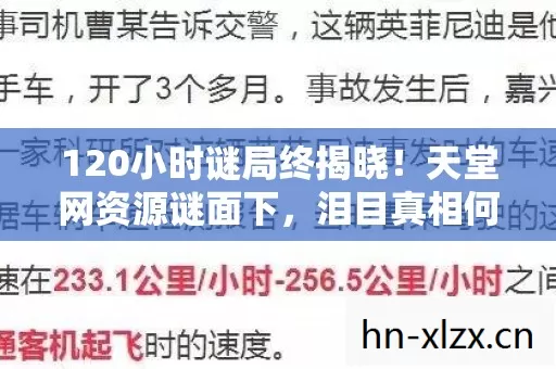 120小时谜局终揭晓！天堂网资源谜面下，泪目真相何时休？